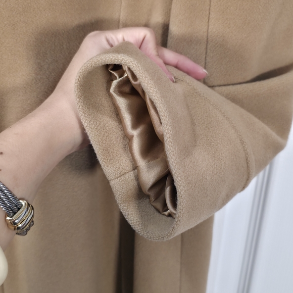 RARE Faze Paris Luxury Wool Cashmere Coat Unique Tailored Detail Quilted Lining - Picture 12 of 16